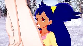 Iris from Pokémon gets her pussy stuffed with cock in hentai