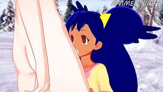 Iris from Pokémon gets her pussy stuffed with cock in hentai