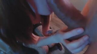 A girl with a stunning ass gets fucked in her ass hole by a guy