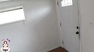A desperate squatter offered the homeowner her pussy in a steamy scene