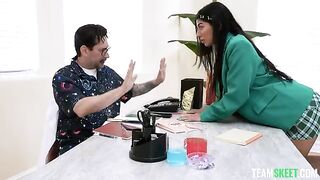 A girl with cancer is getting special treatment in a kinky way