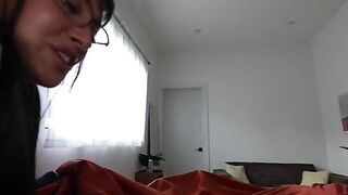 She was asleep when her friend brought his girlfriend to fuck
