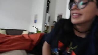 She was asleep when her friend brought his girlfriend to fuck