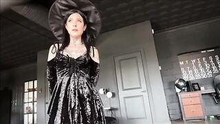 Hot foot fetish with a brunette woman with red legs