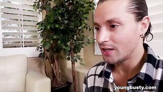 A man checked the strength of nerves of a girl in intimate area