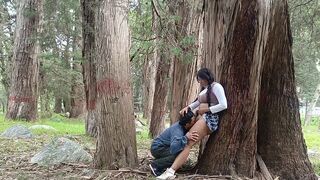 A hot chick would agree to sex in the forest with anyone