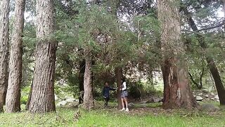 A hot chick would agree to sex in the forest with anyone