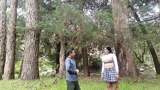 A hot chick would agree to sex in the forest with anyone