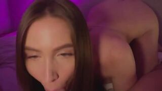 The girl gets access to the guy’s cock and makes a mess with it