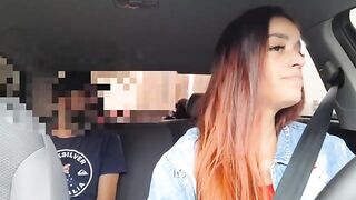 The driver stopped the car and forced her to have sex