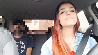The driver stopped the car and forced her to have sex