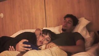A girl gave a blowjob and experienced real hardcore sex