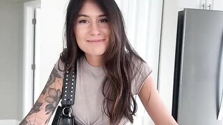 The small petite girl is about to start an amazing adventure
