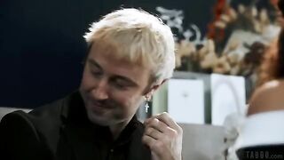 A man fucked the ass of a cute brunette, who experienced anal for the first time