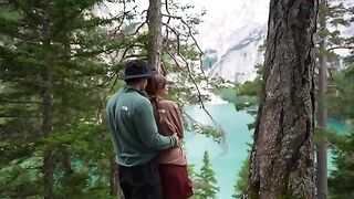 A couple engaged in passionate sex right in the forest, capturing every intimate detail