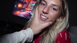 A sweet girl is being gently dominated by her stepbrother