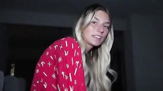 Homemade blowjob with an 18-year-old step-sister, showcasing her skills before bed
