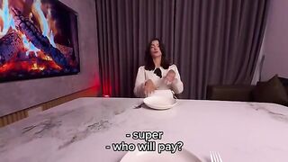 The first sex of a beautiful girl with a new partner is very rough