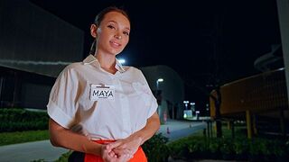 We've got a hungry waitress, and she's ready for some action