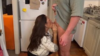 The husband made a surprise for his wife, and she was very glad