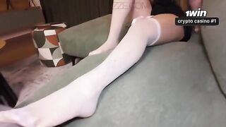 She undressed herself to avoid being embarrassed by her stepbrother