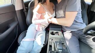The back seat turned into a bed of passion