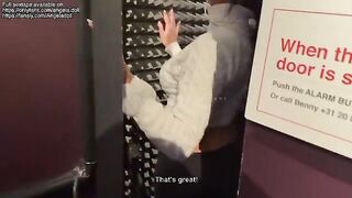 A sexy girl has sex with a stranger, whose dick is huge