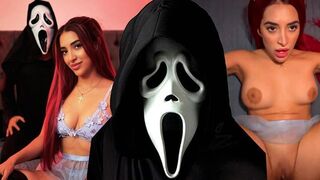 Hot Halloween fuck with Jessica Sodi in my house