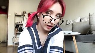 Why does this schoolgirl have such a big boob?