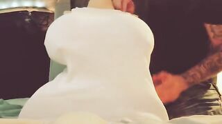 The guy showed his friend his secret hobby of milking machines