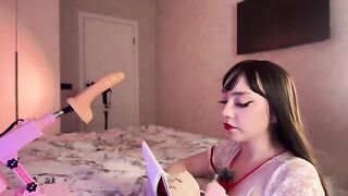 A hot Russian girl tests out a device, experiencing intense pleasure multiple times