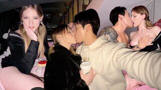 A short time, but hot sex in the car with Melody Marks