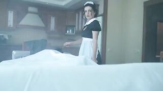 A ghostly maid encounters intense passion on Halloween 2021 in a spine-tingling scene