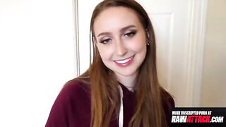 Skinny brunette Laney Grey gets smashed by a huge cock in HD
