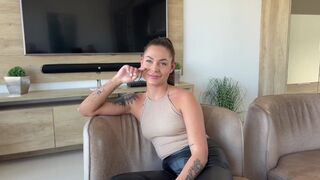 Casting of a 18-year-old petite girl turned into a wild threesome with squirting