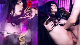 Raiden Shougun secret quest scene with MollyRedWolf's allure
