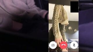 A wife is fucking with another guy and her husband watches