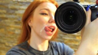 Redhead beauty Kisankanna gets her pussy railed and face fucked rough