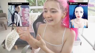 Petite TikTok thot Emma Fiore reacts to the best Argentinian porn