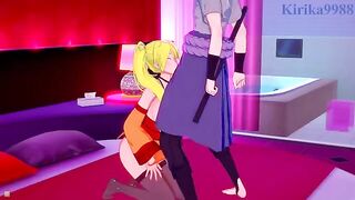 Naruko Uzumaki brings Sasuke Uchiha to a love hotel for sex