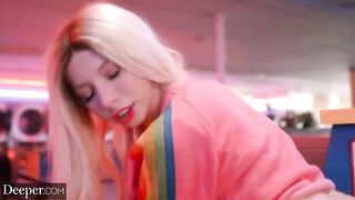 Little Kenzie cheats on her husband and fucks in public places