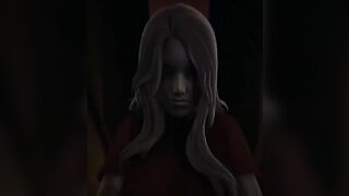 A scary experience with Alma in a cowgirl pose from a first-person perspective