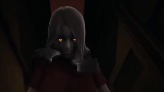 A scary experience with Alma in a cowgirl pose from a first-person perspective