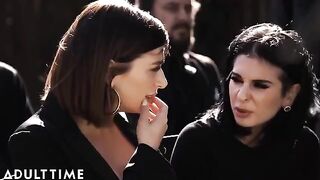 Widower destroys Marley Brinx's pussy at his wife's funeral in a taboo scene